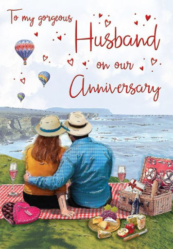 Picture of GOEGEOUS HUSBAND ANNIVERSARY CARD